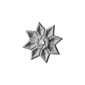 Eight Point Star Aluminum Balcony Railing Panel Cast <b>Iron</b> Swirl Core Fence Insert Luxury Villa Guardrail Diamond Rosette Medalli - Product Image 4