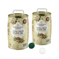 Boîtes de conserve vides pour huile d'olive de qualité alimentaire, 750 ml-5 L, emballages pour huile d'olive vides avec logo personnalisé