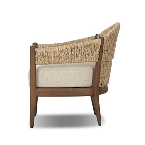 Canapé de jardin en teck et rotin pour hôtel, villa, resort - Mobilier d'extérieur de luxe résistant aux intempéries - Atwood - Product Image 4