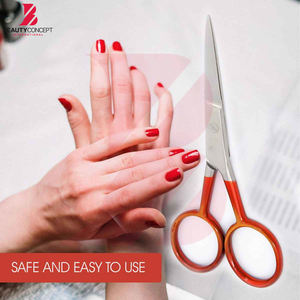 Tijeras Profesionales para Cutículas de 4 Pulgadas, Diseño Bicolor, Acero Inoxidable, Punta Afilada, para Piel Muerta - Product Image 3