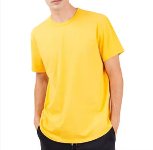 Camiseta de Manga Corta para Hombre, Color Puro, Corte Holgado, Anti-Pilling, 100% Algodón, de STATEWEAR INDUSTRY - Product Image 4