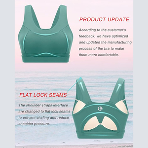 Sujetador Deportivo de Alto Rendimiento en Verde Azulado para Yoga, con Gran Soporte Durante la Carrera, Ejercicios Cardiovasculares y Sesiones de Gimnasio - Product Image 4