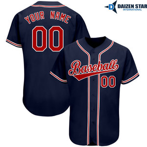 Men Baseball Jersey Custom Logo Team Wear Quick Dry Athletic Uniform Shirt - Product Image 6