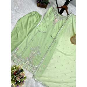 Beau haut et bas pour femmes avec Dupatta pour les fêtes - Product Image 6