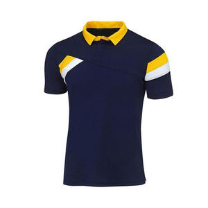 Polo pour homme en coton 100% uni, personnalisable OEM/ODM, avec motif géométrique, pour les occasions décontractées, les loisirs et le golf, modèle vierge. - Product Image 5