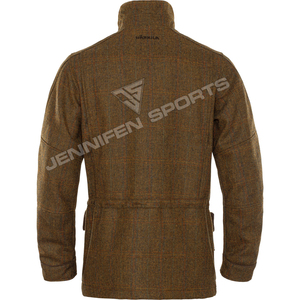 เสื้อแจ็คเก็ตแทคติคอลผู้ชาย ผ้าขนสัตว์ผสม 100% เสื้อผ้าแทคติคอล Harkila เสื้อผ้าล่าสัตว์ Ainfad เสื้อแจ็คเก็ตโค้ท - Product Image 6