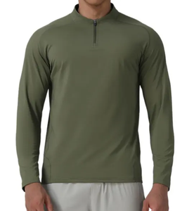 Prix d'usine – Chemises à manches longues pour hommes – Tricotées unies 100 % coton, séchage rapide, haute qualité, meilleures ventes - Product Image 2