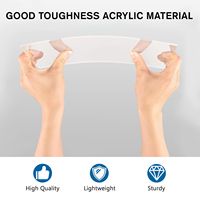 Plaque acrylique transparente 24 x 31 pouces, panneau plastique transparent pour projets de présentation DIY, service de découpe inclus