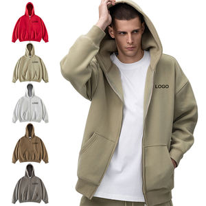 Vente en gros de sweats à capuche et sweat-shirts pour hommes à épaules tombantes et coupe oversize, de haute qualité, épais, avec logo personnalisé, en tissu éponge - Product Image 1
