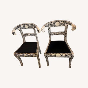 Bone Inlay Dining <b>Chairs</b> for Elegant Spaces Modern Style with Custom Size Options <b>High</b>-End Inlay Options - Product Image 4