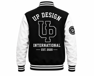 Chaqueta Bomber de Béisbol Varsity Personalizada para Hombre, de Alta Calidad, para Invierno, con Cuerpo de Lana y Mangas de Cuero PU, Bordada, OEM, ODM - Product Image 2