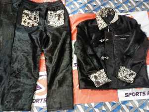 Pantalon en cuir pour homme avec poches, style décontracté, taille élastique, vêtement d'hiver - Product Image 4