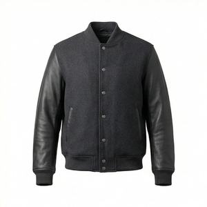 Veste en cuir pour homme NAI-0442A, manteau textile, style bomber, finition suédée, vêtements de protection pour la conduite, couleur personnalisable - Product Image 1