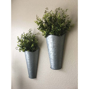 Maceta Redonda de Metal Galvanizado de Primera Calidad para Colgar en la Pared, para Interiores y Exteriores, para Suculentas, Decoración de Pared para Jardín y Hogar - Product Image 5