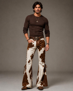 Pantalones de Motociclista de Cuero Vacuno Auténtico, Ropa de Motociclismo Premium, Pantalones para Hombre - Product Image 1