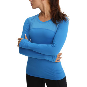 Moisture Wicking Women Fitness Base Layer <b>Top</b> Long Sleeve Compression Shirt for Workout Training Running and Active Sportswear - Product Image 1