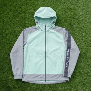 Veste coupe-vent à capuche pour homme, légère, à blocs de couleur, avec fermeture éclair intégrale, pour sports de plein air, avec ourlet réglable - Product Image 5