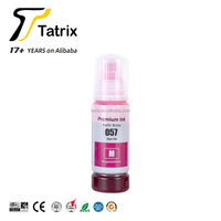 Tatrix 057 encre Compatible couleur bouteille à base d'eau recharge encre à jet d'encre en vrac 057 pour imprimante Epson L8058 L18058