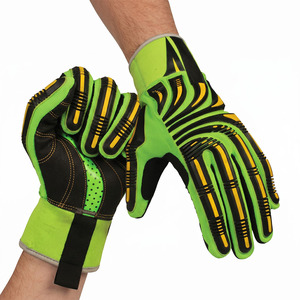Guantes de Seguridad Industriales Antivibración, Guantes de Cuero para Mecánicos con Resistencia a Impactos y Calor, Protección Contra Cortes - Product Image 3