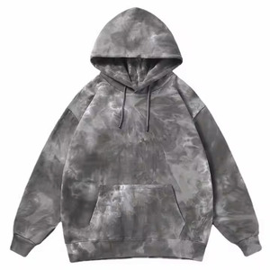Sudadera con Capucha Oversize para Hombre, Tie-Dye, Corte Regular, Tejida, Informal, para Invierno, 100% Algodón, Ecológica, Impermeable - Product Image 6