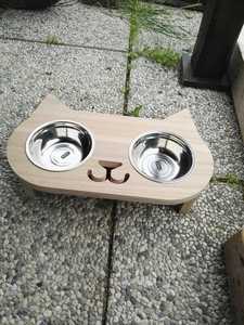Comedero de madera hecho a mano para perros, estación de alimentación elevada para gatos, cachorros y perros de razas grandes, uso diario. - Product Image 5
