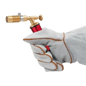Gants de sécurité en cuir pleine fleur résistants à la chaleur et aux flammes, avec manchette extra longue, pour soudeurs et travailleurs industriels, modèle LGW-0047 - Product Image 2