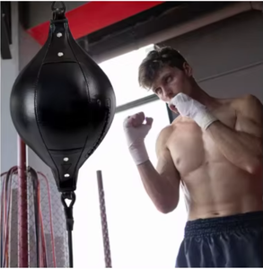 PROFIT SPORTS Sac de vitesse de boxe double extrémité robuste en PU pour l'entraînement et le développement des compétences - Product Image 1