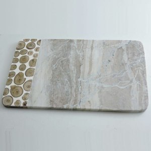 Quality Design Stone Marble Chopping Board Wood Marble Chopping Blocks Wood Stone Chopping Board at very good factory Price - Product Image 1