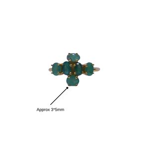 Wedding Wear 925 Sterling <b>Silver</b> Gold Plated Jewelry <b>Emerald</b> Gemstone Women Wear Classic <b>Ring</b> - Product Image 1