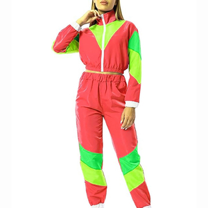 Conjunto Deportivo Casual de Dos Piezas con Capucha, Chaqueta Cortavientos de Invierno 100% Algodón Personalizada para Hombre y Mujer, Negro, Cierre Completo, Talla Grande, Color Sólido - Product Image 1