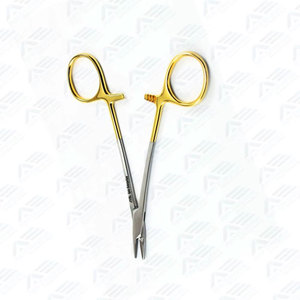 ที่จับเข็มสแตนเลส ปากเรียบ ใช้แรงมือ ยี่ห้อ Tc Webster สีทอง สำหรับเย็บแผลผ่าตัด เครื่องมือผ่าตัดทางทันตกรรม - Product Image 3