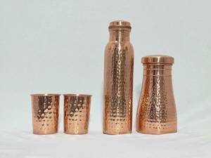 Copper Eco-Friendly Luxury Hydration Bottle for Office <b>Desk</b> Wellness Drinking and Corporate Lifestyle Products - Product Image 5