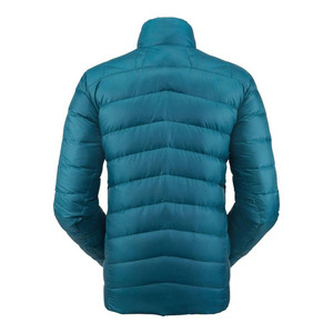 Men's Black <b>Down</b> Puffer Jacket Stand Collar Zipper Closure Windproof Casual Winter Wear Slim Fit - Product Image 6
