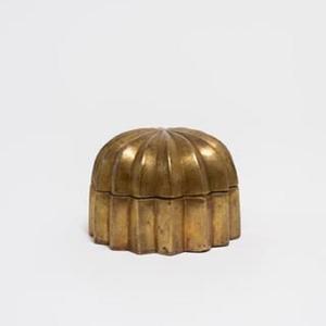 Decorative Brass Storage <b>Jar</b> | Stainless Steel Interior <b>Food</b> Safe - Product Image 2