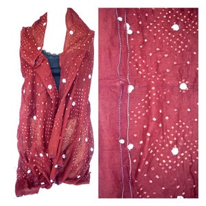 Pañuelo Bandhani de Algodón Hecho a Mano de Primera Calidad, Teñido Tradicional, Estilo Étnico, Ligero, Transpirable y Suave - Product Image 2