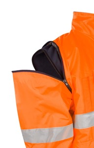 Hi-Vis Safety Bomber <b>Jacket</b> Reflective Waterproof High Visibility Work <b>Jacket</b> Custom Logo Winter Safety <b>Jacket</b> for <b>workers</b> - Product Image 6