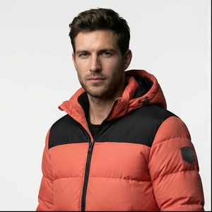 Streetwear mode hommes rembourré hiver vestes chaud imperméable doudoune bouffant brillant bulle vestes manteaux duvet de canard plume - Product Image 1
