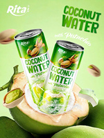 Nouvelle conception d'eau de coco Cocopista avec pistache 250ml OEM ODM Rita Beverage Haute qualité Échantillon gratuit