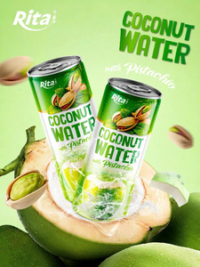 Nuevo Diseño, Agua de Coco Cocopista con Pistacho 250ml, OEM ODM Rita Beverage, Alta Calidad, Muestra Gratis - Product Image 4