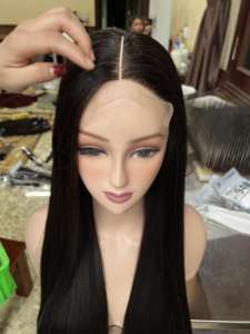 วิกผมคนทรงตรงมีโครงหนา180% 4x4วิกผมยาวแบบสองชั้นทำจากผมคนเวียดนามเกรด12A - Product Image 6