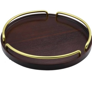 Plateau de service en bois au style unique avec incrustation d'os pour servir des aliments, du café et du thé, qualité supérieure - Product Image 5