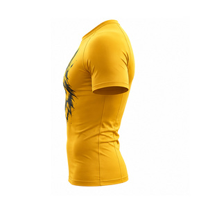 T-shirt de compression pour homme, vêtements de sport personnalisés, séchage rapide, extensible, haut de gamme pour l'entraînement, respirant, vêtements de performance athlétique, OEM US - Product Image 3