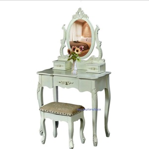 Français Louis Style Acajou Fabriqué À La Main Reine Vanité Élégant Pièce De Déclaration pour Chambre Hôtel Appartement Maquillage Vanités - Product Image 1