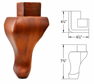 Pata de Sofá de Madera Maciza, Pie de Repuesto Tradicional Tipo Bun, Pata de Mueble Resistente de Madera Dura para Gabinete, Sofá, Silla, Otomana, Reparación DIY - Product Image 2