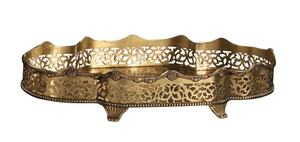 Plateau de service en métal argenté, 1 pièce, plateau RECTANGLE de BASE acrylique givré, en acier inoxydable de bonne qualité - Product Image 2