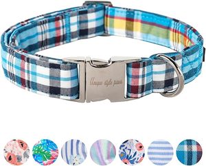 Collar para Perro Azul Claro, Cierre de Hebilla Ajustable, Estilo Clásico, para Razas Pequeñas, Todas las Temporadas - Product Image 6
