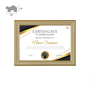 Modern Style PS Polystyrene Frame Moulding <b>Wood</b> Grain Minimalist Wide <b>Border</b> OEM Custom Photo Frame Factory - Product Image 4