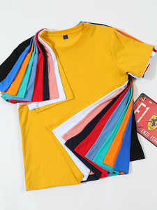 เสื้อยืดคอตตอนเมอร์เซอไรซ์ OEM 40 ตัว แพ็ค สำหรับทุกเพศ คอกลม แขนสั้น สีพื้น พิมพ์ลายตามสั่ง เสื้อยืดโฆษณาแบบพื้นฐาน - Product Image 1