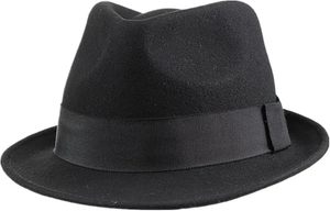Sombrero Fedora de Fieltro de Lana Negro con Cinta Ajustable, Ala Ancha, Estilo Clásico Unisex para Fiestas, Viajes y Actividades al Aire Libre - Product Image 2