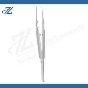 Micro Pinzas Dentales sin Dientes, Punta Plana, Mango de 4 Pulgadas, Acero Blanco, Uso Manual, Juego de Instrumentos de Microcirugía de Alta Calidad, Lashmetics - Product Image 3